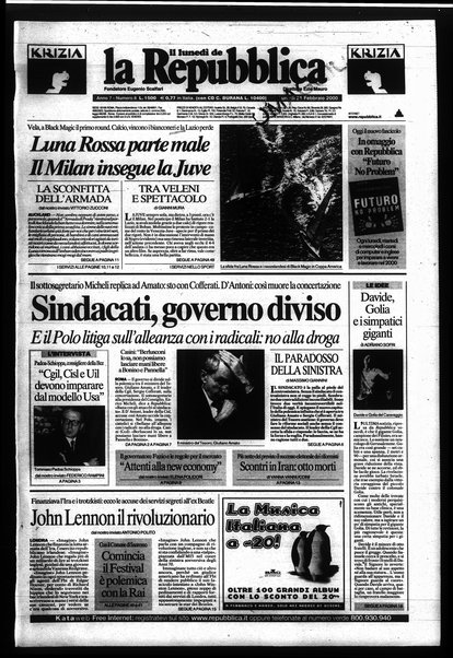 Il lunedì de La repubblica